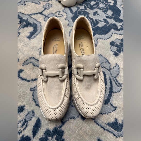 SOFTWAVES CLARICE COCO PATENT/COCO SUEDE Platform Slip-on Shoes Horse bit detail - Picture 3 of 7